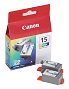 Original Tri-Colour Canon BCI-15C Ink Cartridge Twin pack - (8191A002AA)