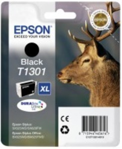 Genuine Extra High Capacity Black Epson T1301 Ink Cartridge