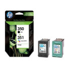 Genuine Black HP 350 & Tri-Colour HP 351 Ink Cartridge Multi-Pack SD412EE