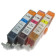 Compatible Three Pack Cyan, Magenta, Yellow CLI-526cmy, Chipped